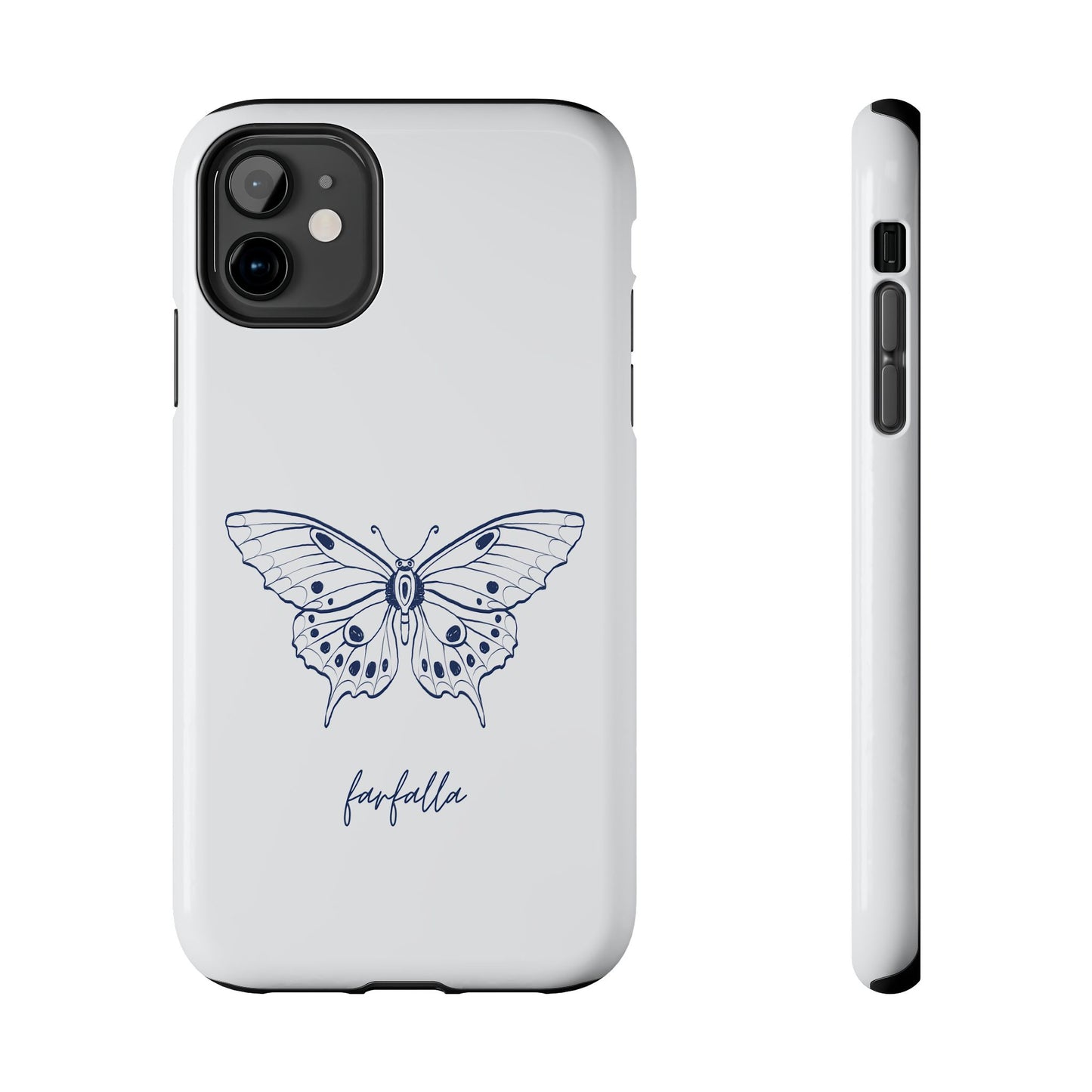 Farfalla Tough Phone Case - Butterfly Design, Protective Cover, Hard Shell Case, Stylish Smartphone Accessories, Gift for Tech Lovers