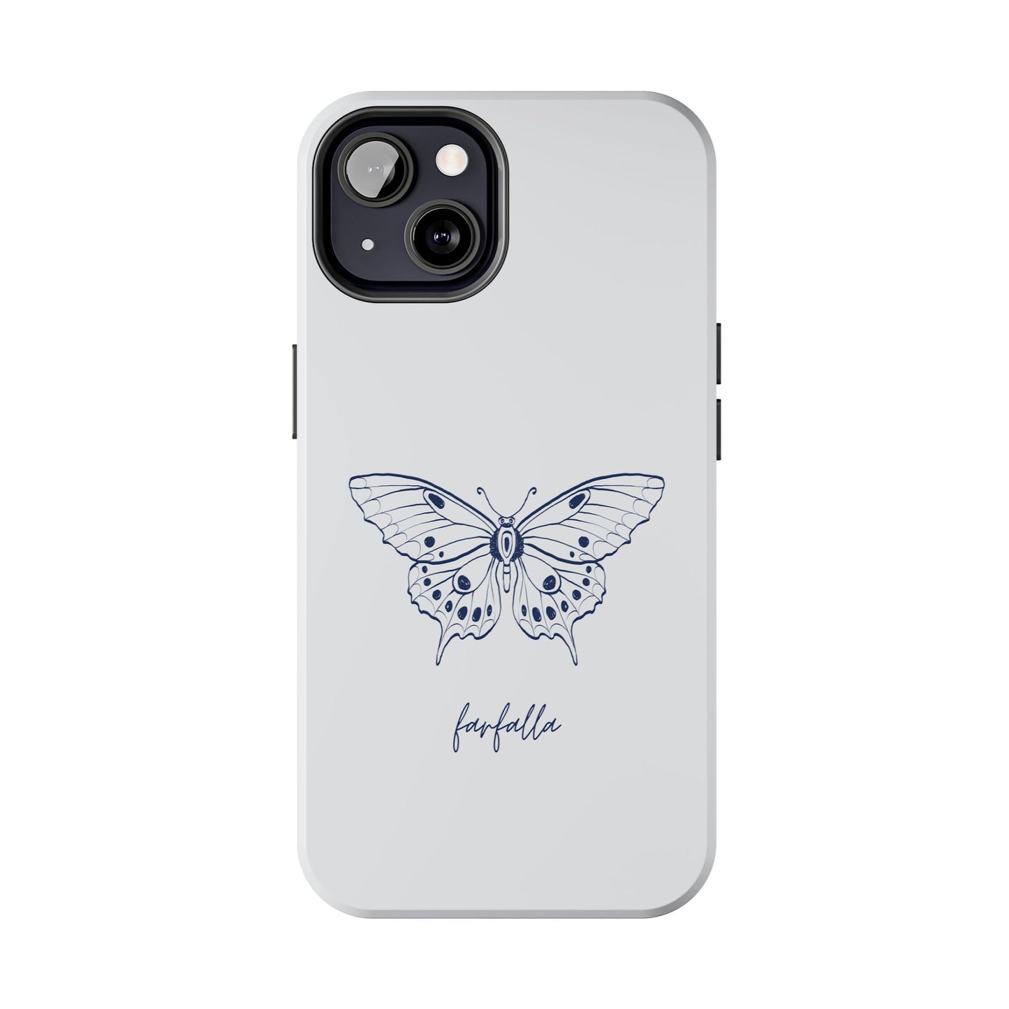 Farfalla Tough Phone Case - Butterfly Design, Protective Cover, Hard Shell Case, Stylish Smartphone Accessories, Gift for Tech Lovers