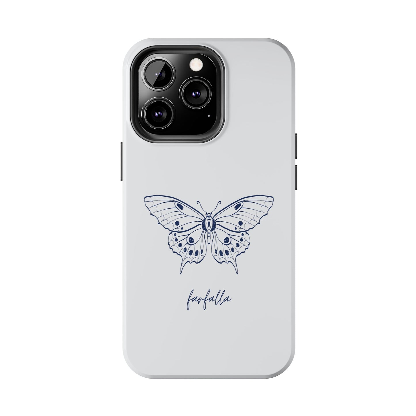Farfalla Tough Phone Case - Butterfly Design, Protective Cover, Hard Shell Case, Stylish Smartphone Accessories, Gift for Tech Lovers
