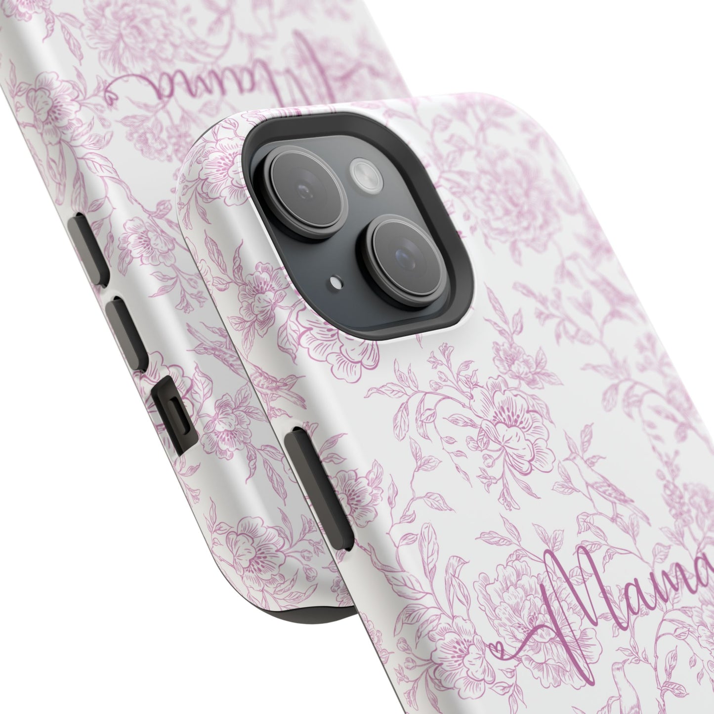 Chic Floral Magnetic Phone Case for Moms, Personalized Phone Cover, Stylish Tough Phone Case, Mother's Day Gift, Custom Phone Case