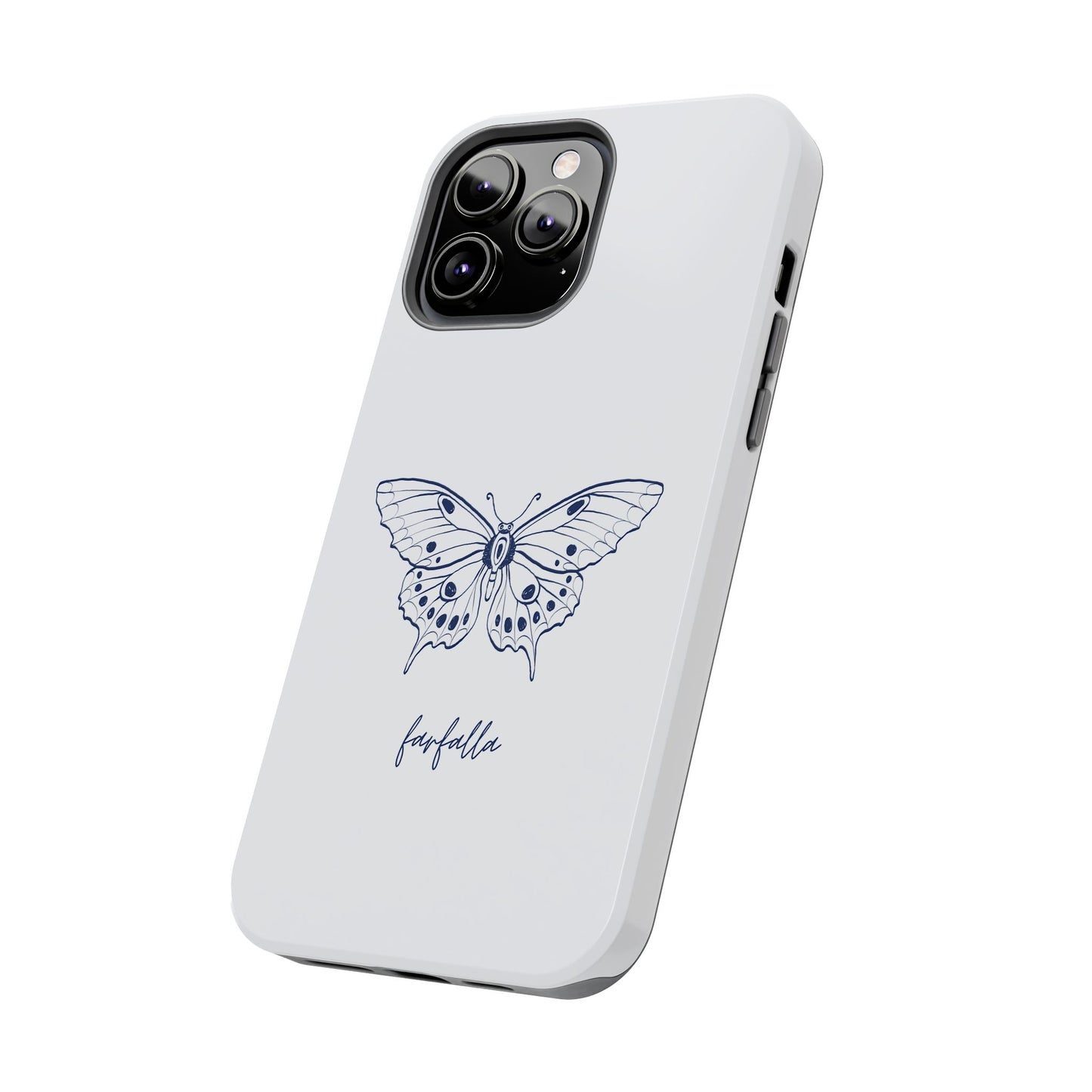 Farfalla Tough Phone Case - Butterfly Design, Protective Cover, Hard Shell Case, Stylish Smartphone Accessories, Gift for Tech Lovers