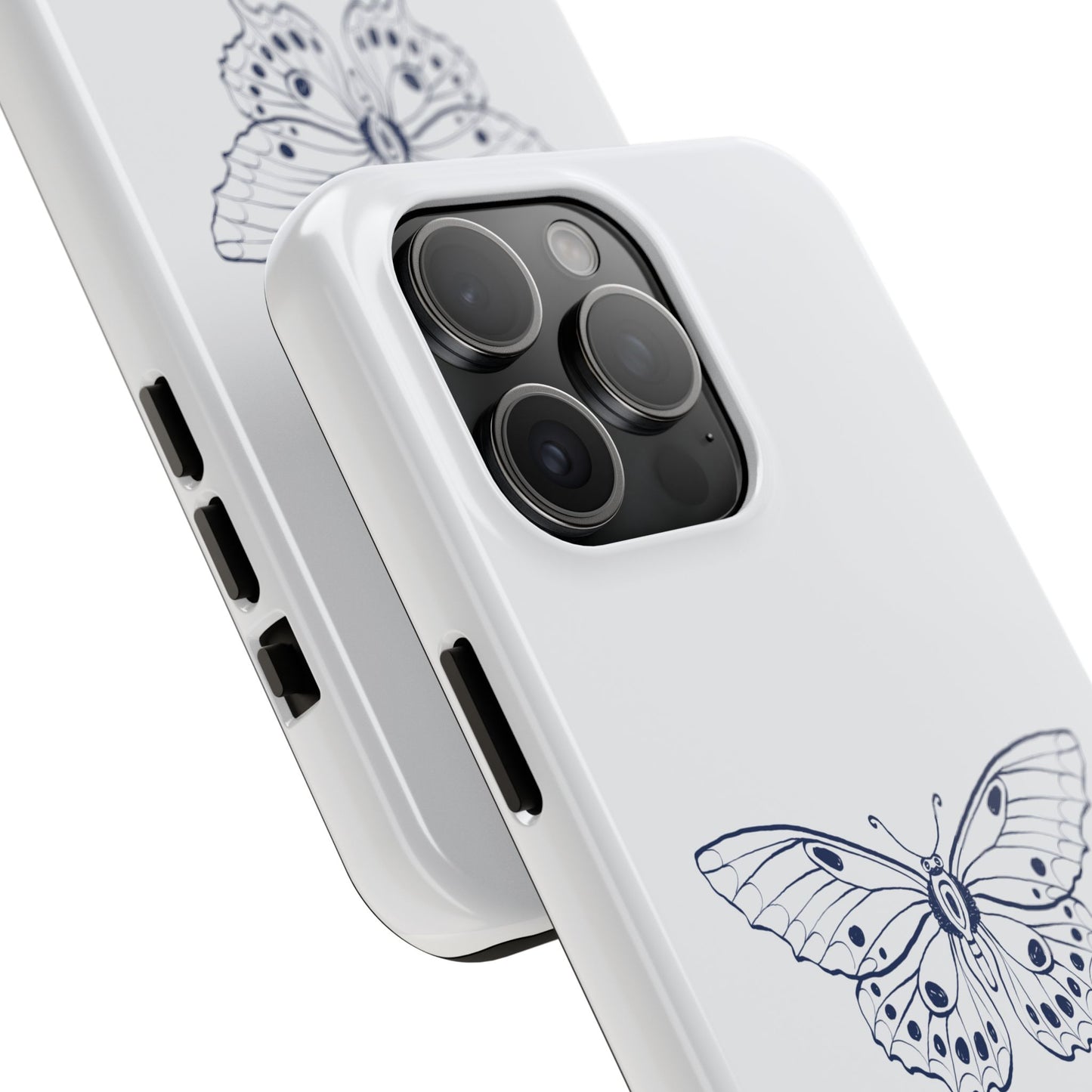 Farfalla Tough Phone Case - Butterfly Design, Protective Cover, Hard Shell Case, Stylish Smartphone Accessories, Gift for Tech Lovers
