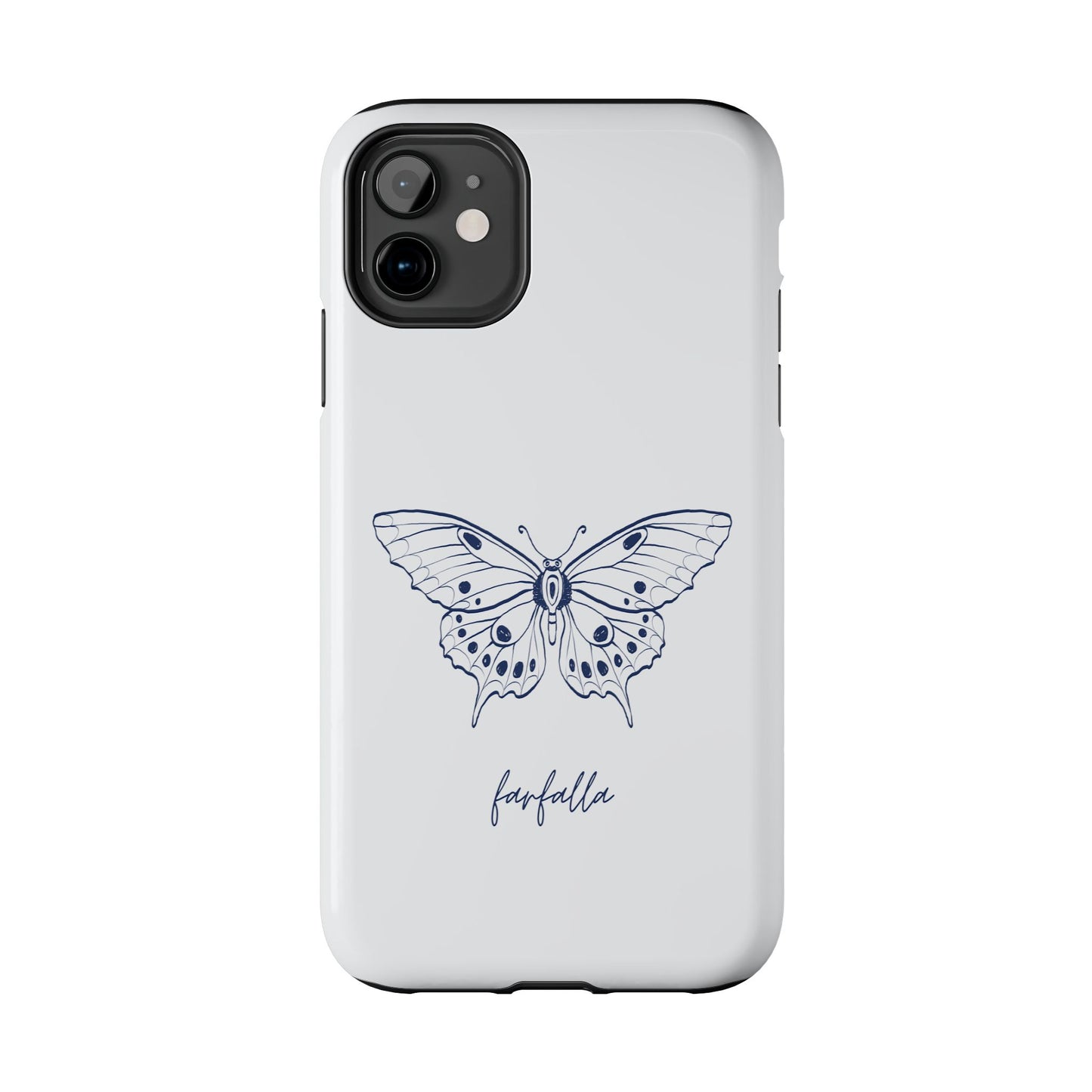 Farfalla Tough Phone Case - Butterfly Design, Protective Cover, Hard Shell Case, Stylish Smartphone Accessories, Gift for Tech Lovers