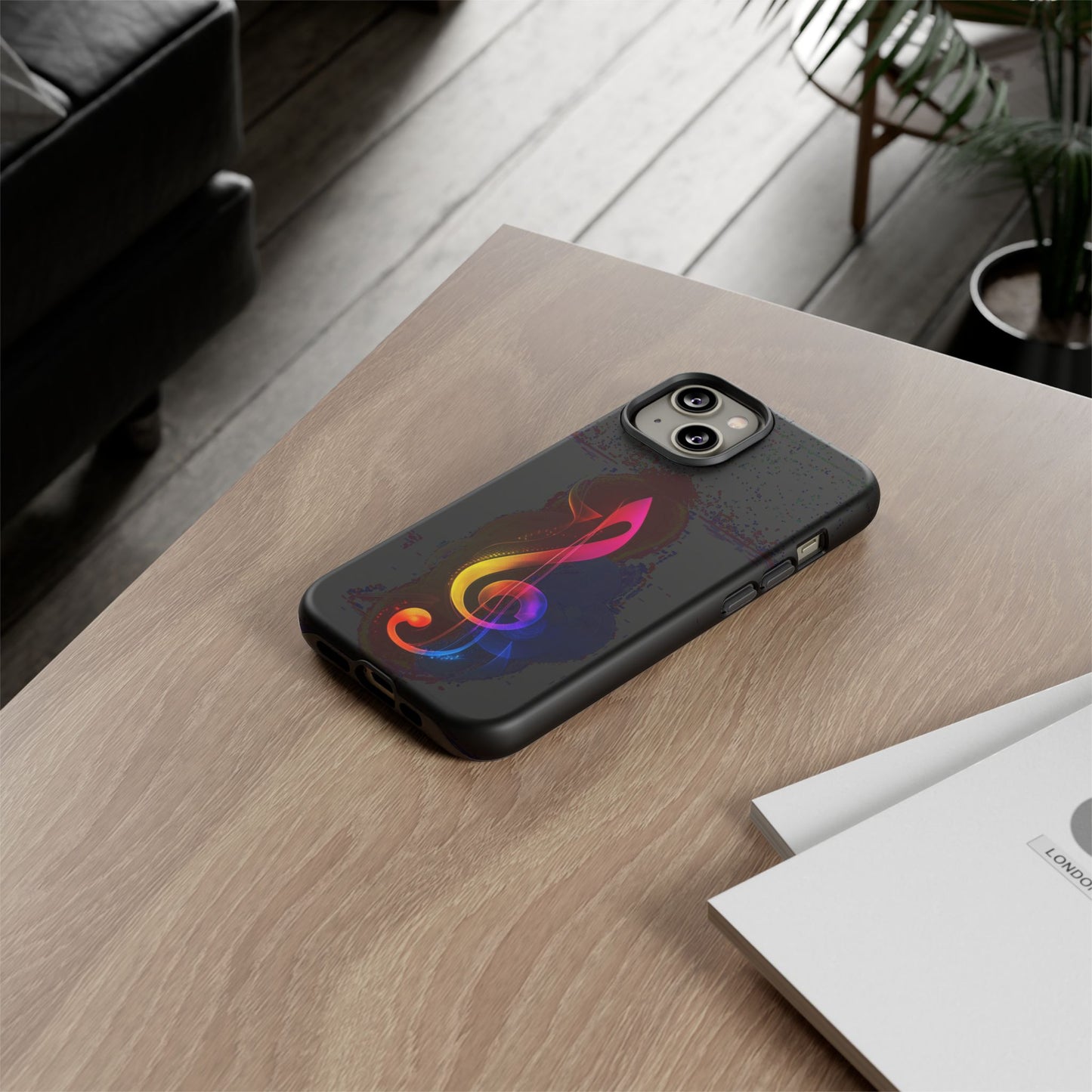 Colorful Music Note Phone Case, Unique Gift for Music Lovers, Flexible Tough Case, Smartphone Accessory, Personalized Music Gifts