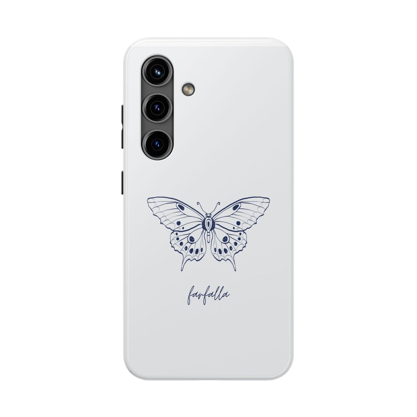 Farfalla Tough Phone Case - Butterfly Design, Protective Cover, Hard Shell Case, Stylish Smartphone Accessories, Gift for Tech Lovers