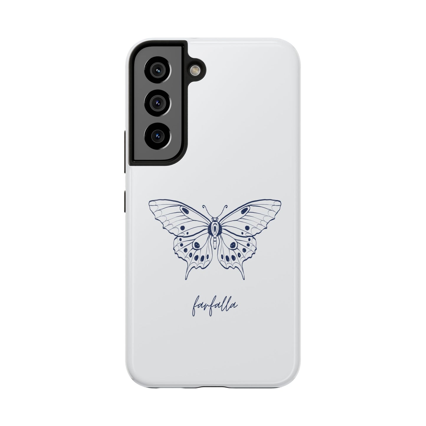 Farfalla Tough Phone Case - Butterfly Design, Protective Cover, Hard Shell Case, Stylish Smartphone Accessories, Gift for Tech Lovers