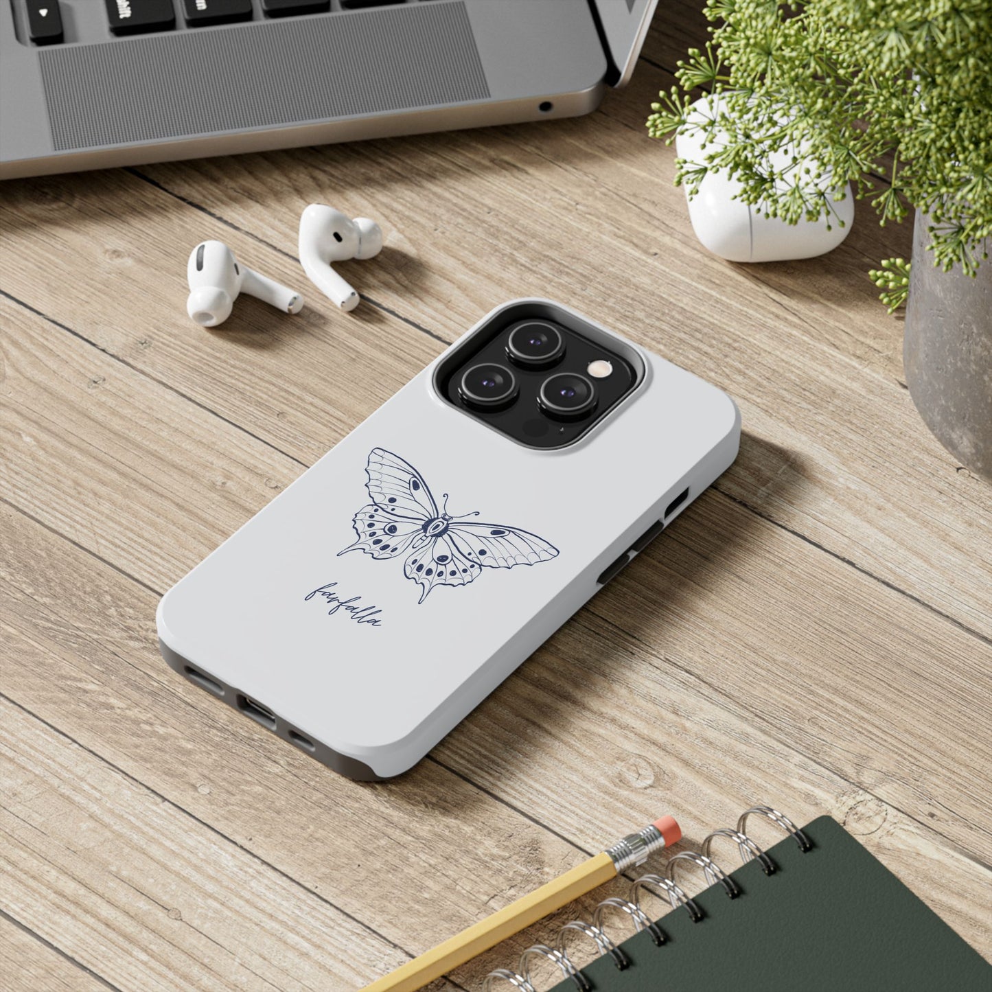Farfalla Tough Phone Case - Butterfly Design, Protective Cover, Hard Shell Case, Stylish Smartphone Accessories, Gift for Tech Lovers