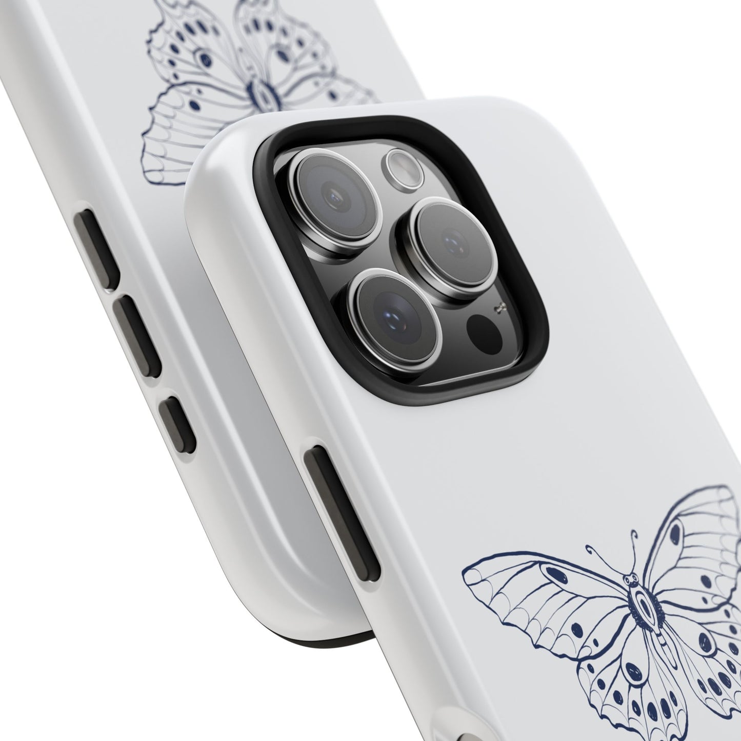 Farfalla Tough Phone Case - Butterfly Design, Protective Cover, Hard Shell Case, Stylish Smartphone Accessories, Gift for Tech Lovers