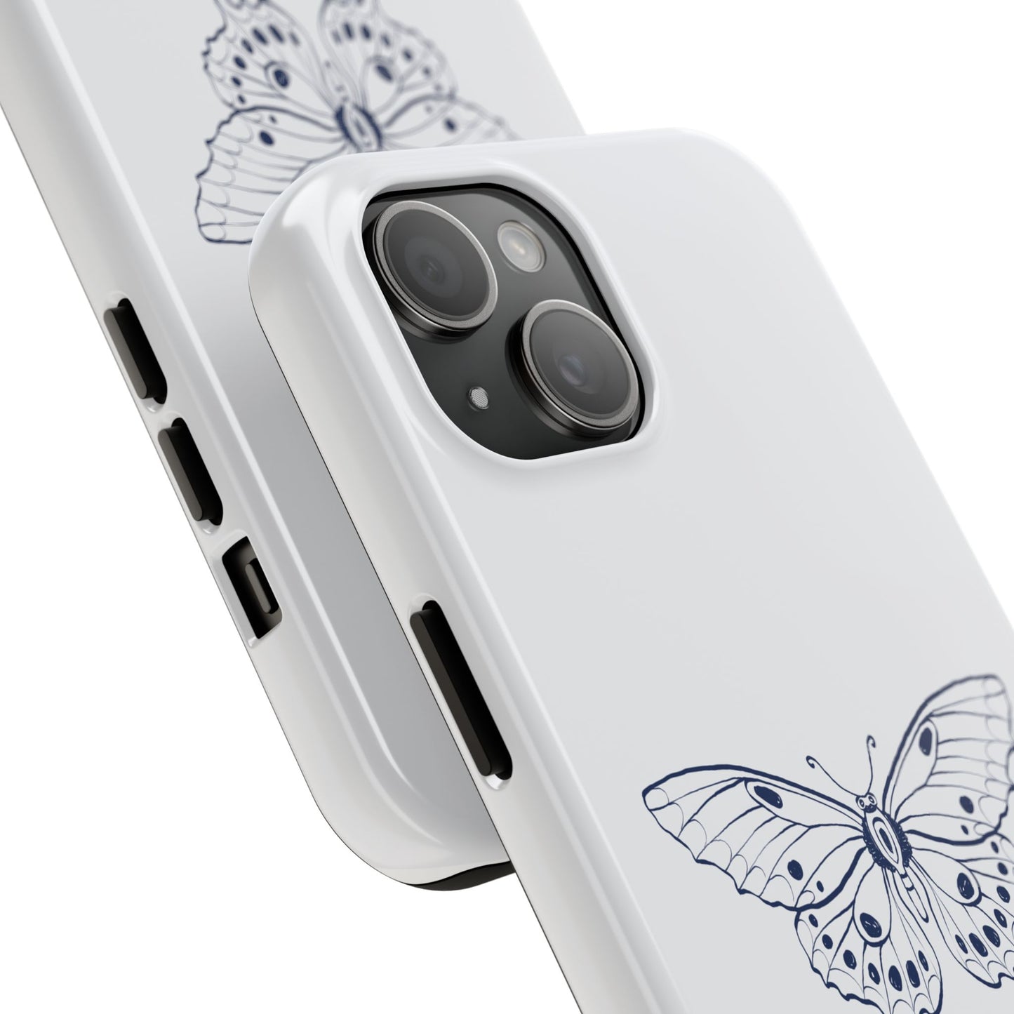 Farfalla Tough Phone Case - Butterfly Design, Protective Cover, Hard Shell Case, Stylish Smartphone Accessories, Gift for Tech Lovers