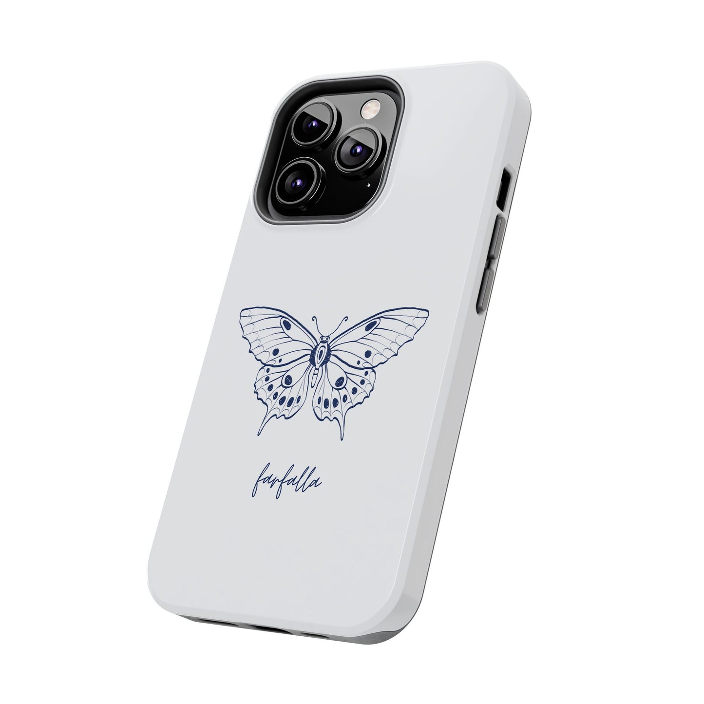 Farfalla Tough Phone Case - Butterfly Design, Protective Cover, Hard Shell Case, Stylish Smartphone Accessories, Gift for Tech Lovers