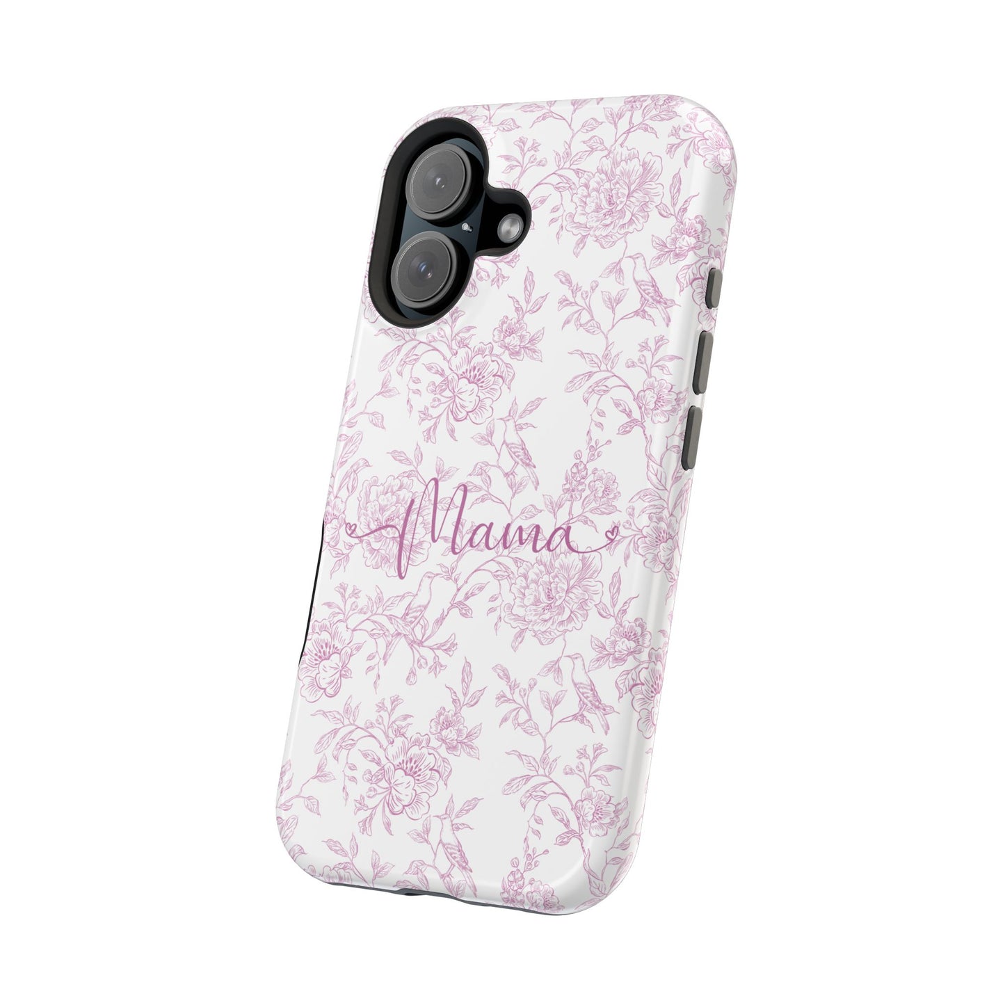 Chic Floral Magnetic Phone Case for Moms, Personalized Phone Cover, Stylish Tough Phone Case, Mother's Day Gift, Custom Phone Case