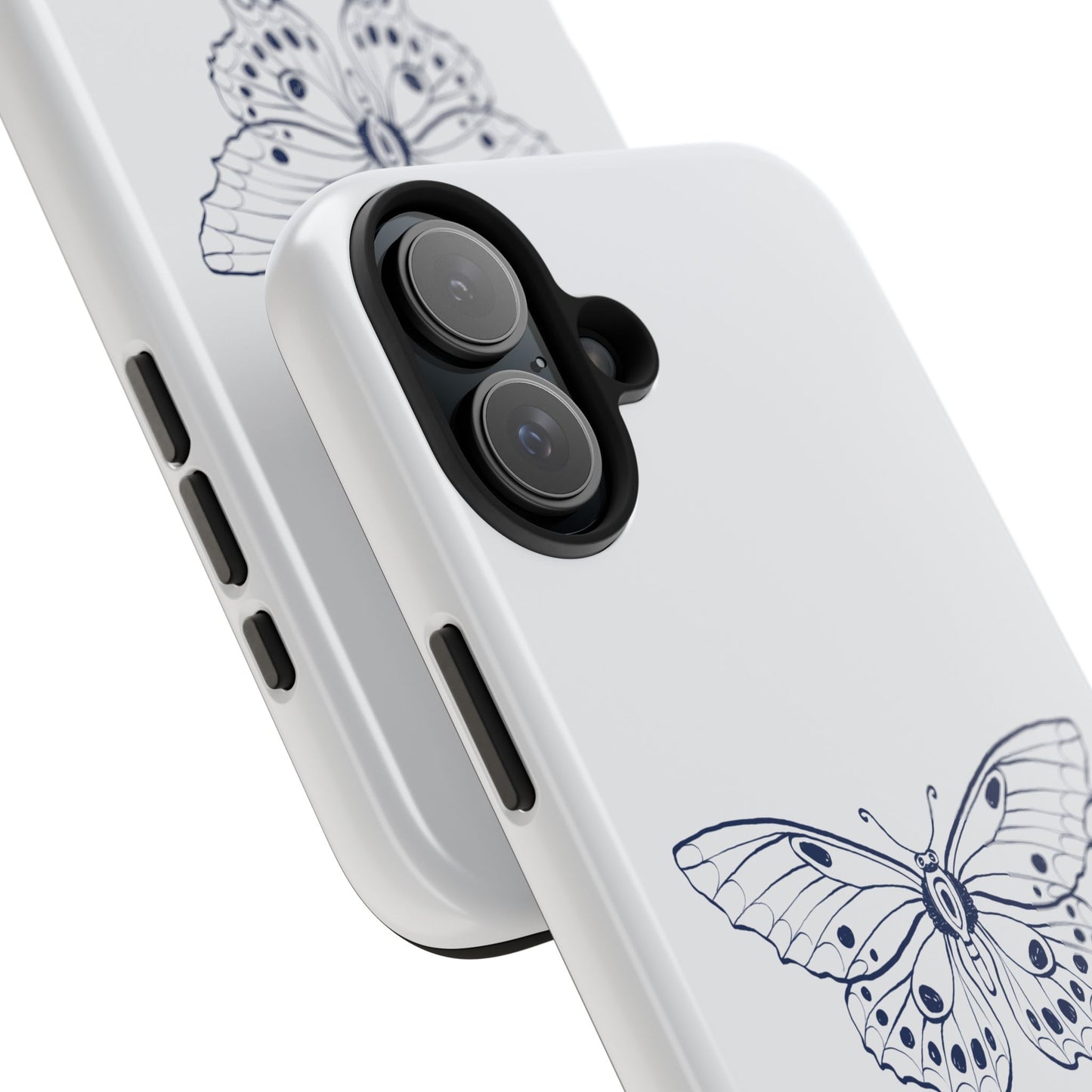 Farfalla Tough Phone Case - Butterfly Design, Protective Cover, Hard Shell Case, Stylish Smartphone Accessories, Gift for Tech Lovers