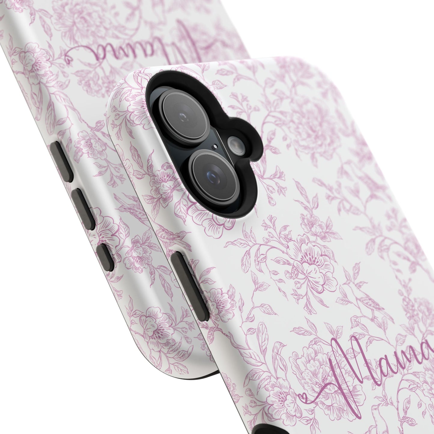 Chic Floral Magnetic Phone Case for Moms, Personalized Phone Cover, Stylish Tough Phone Case, Mother's Day Gift, Custom Phone Case