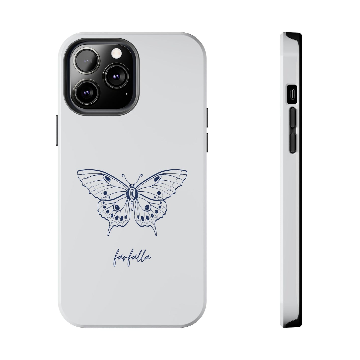 Farfalla Tough Phone Case - Butterfly Design, Protective Cover, Hard Shell Case, Stylish Smartphone Accessories, Gift for Tech Lovers