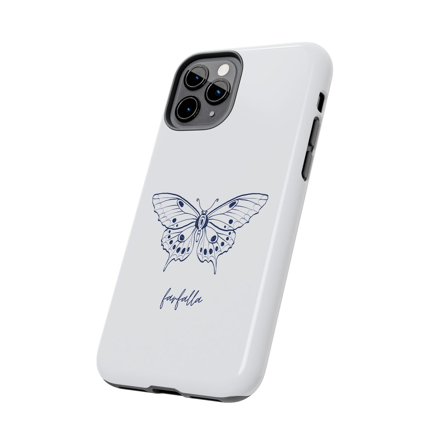 Farfalla Tough Phone Case - Butterfly Design, Protective Cover, Hard Shell Case, Stylish Smartphone Accessories, Gift for Tech Lovers