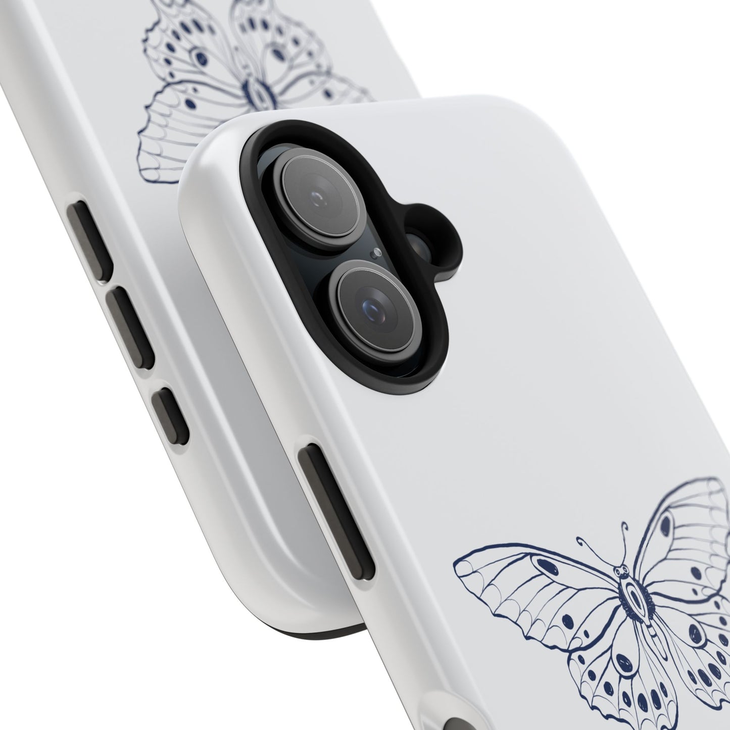 Farfalla Tough Phone Case - Butterfly Design, Protective Cover, Hard Shell Case, Stylish Smartphone Accessories, Gift for Tech Lovers