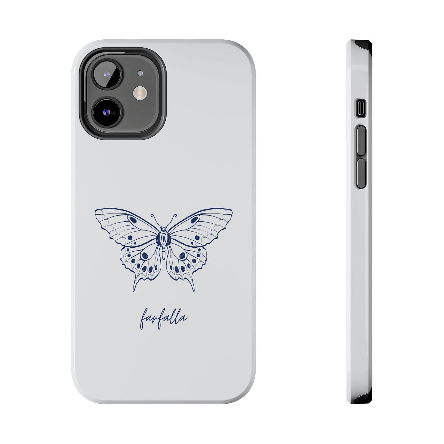 Farfalla Tough Phone Case - Butterfly Design, Protective Cover, Hard Shell Case, Stylish Smartphone Accessories, Gift for Tech Lovers