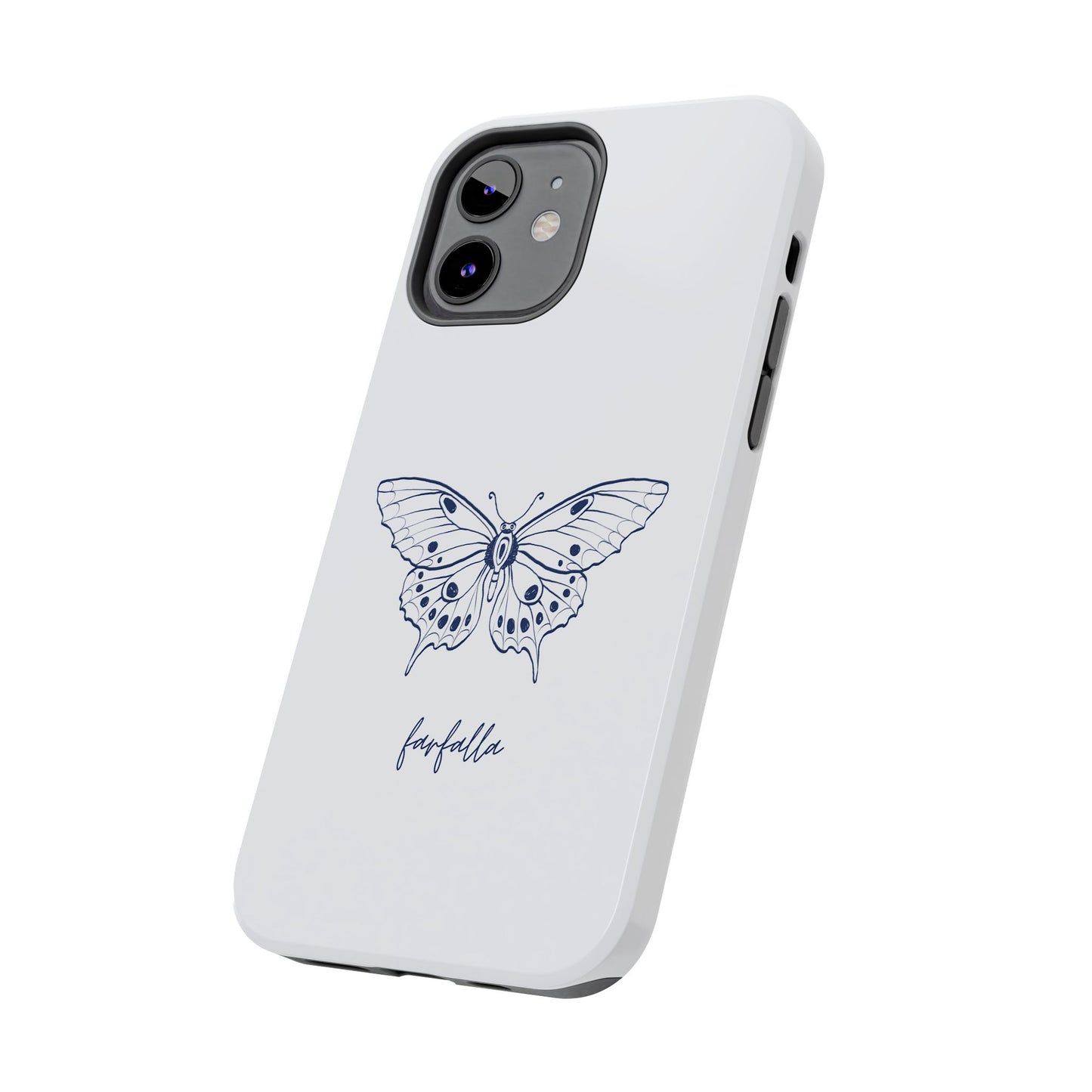 Farfalla Tough Phone Case - Butterfly Design, Protective Cover, Hard Shell Case, Stylish Smartphone Accessories, Gift for Tech Lovers