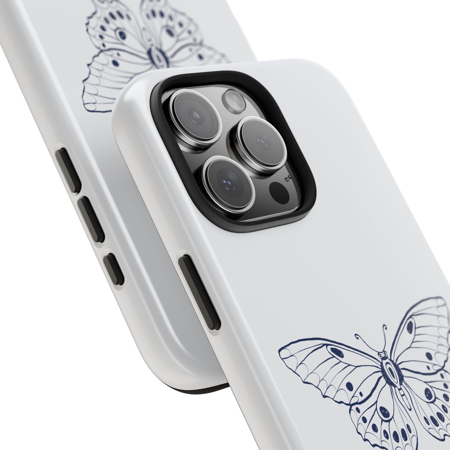 Farfalla Tough Phone Case - Butterfly Design, Protective Cover, Hard Shell Case, Stylish Smartphone Accessories, Gift for Tech Lovers
