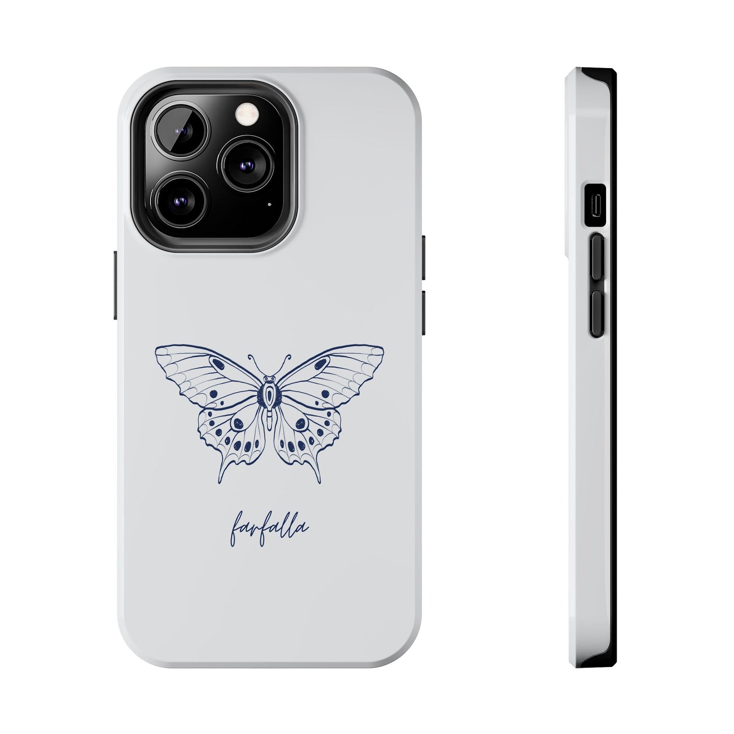 Farfalla Tough Phone Case - Butterfly Design, Protective Cover, Hard Shell Case, Stylish Smartphone Accessories, Gift for Tech Lovers