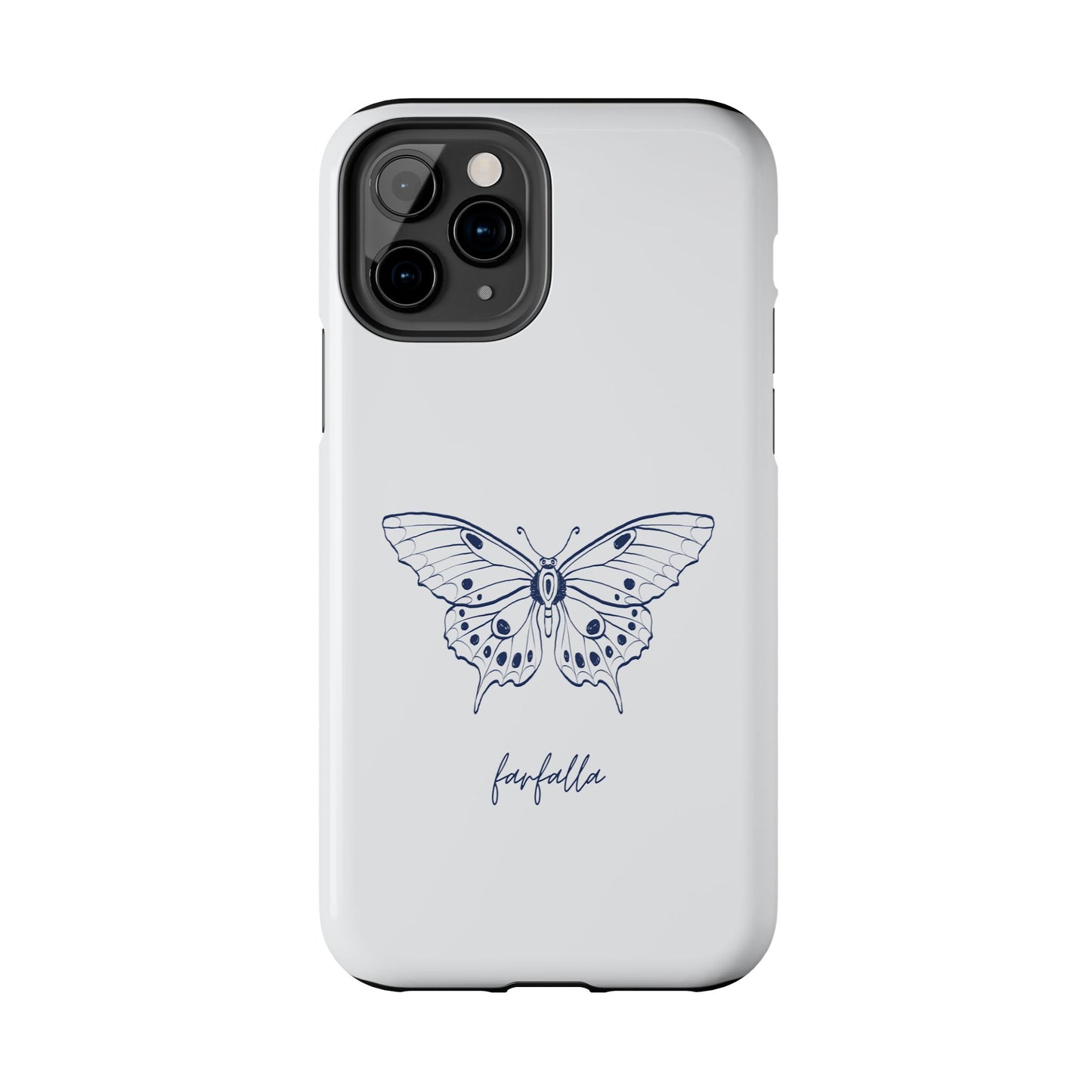 Farfalla Tough Phone Case - Butterfly Design, Protective Cover, Hard Shell Case, Stylish Smartphone Accessories, Gift for Tech Lovers