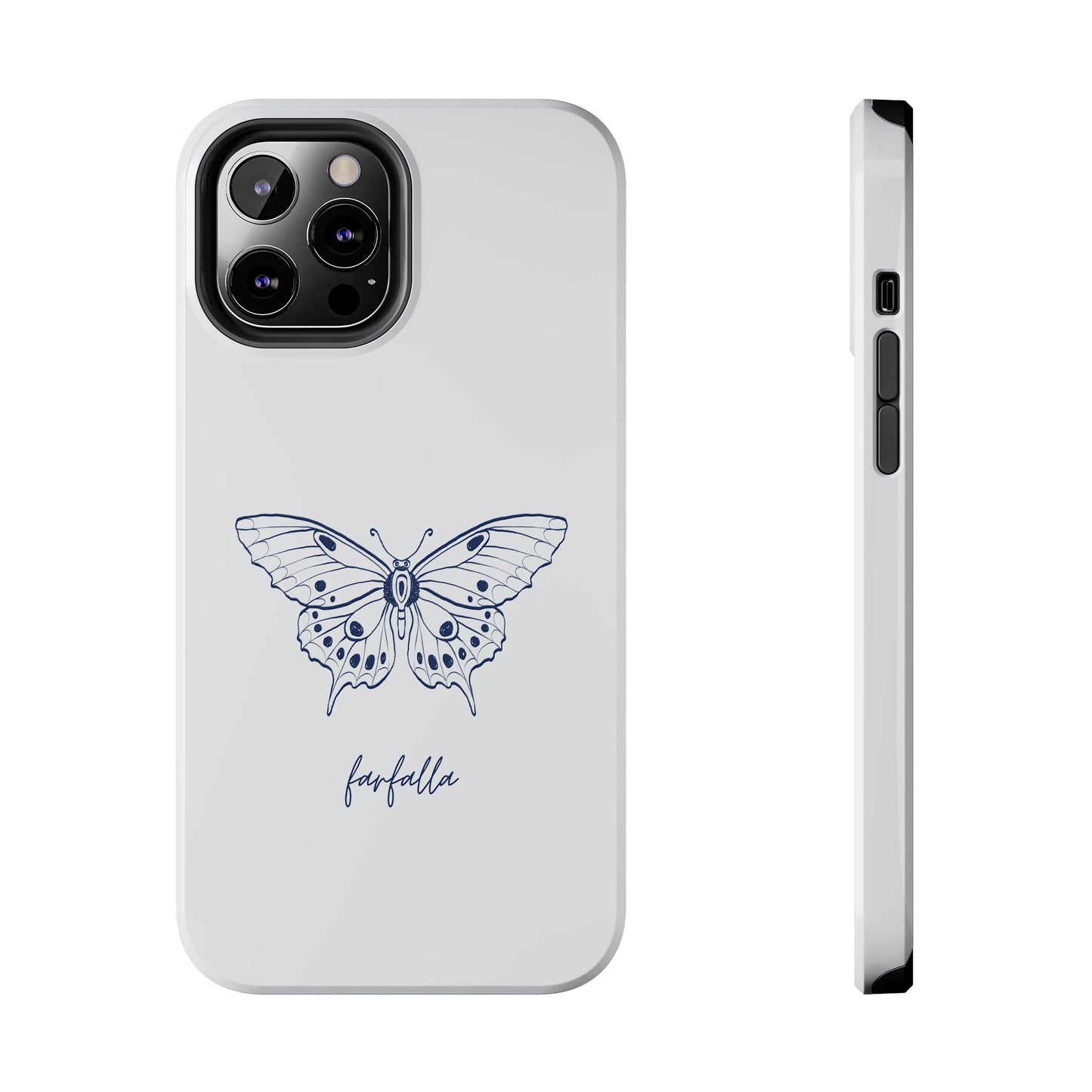 Farfalla Tough Phone Case - Butterfly Design, Protective Cover, Hard Shell Case, Stylish Smartphone Accessories, Gift for Tech Lovers
