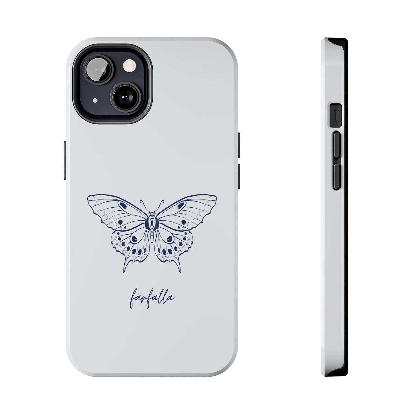 Farfalla Tough Phone Case - Butterfly Design, Protective Cover, Hard Shell Case, Stylish Smartphone Accessories, Gift for Tech Lovers