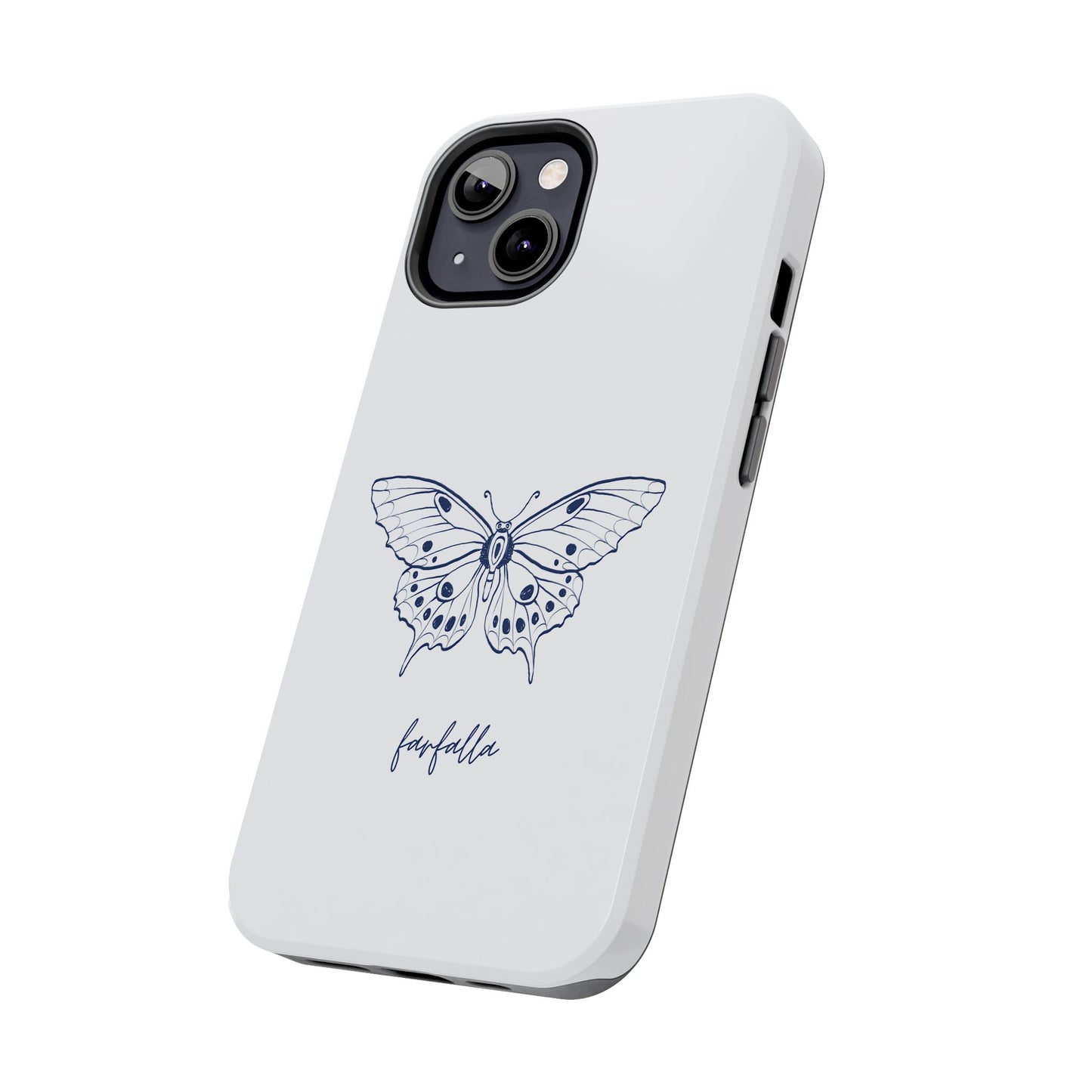 Farfalla Tough Phone Case - Butterfly Design, Protective Cover, Hard Shell Case, Stylish Smartphone Accessories, Gift for Tech Lovers