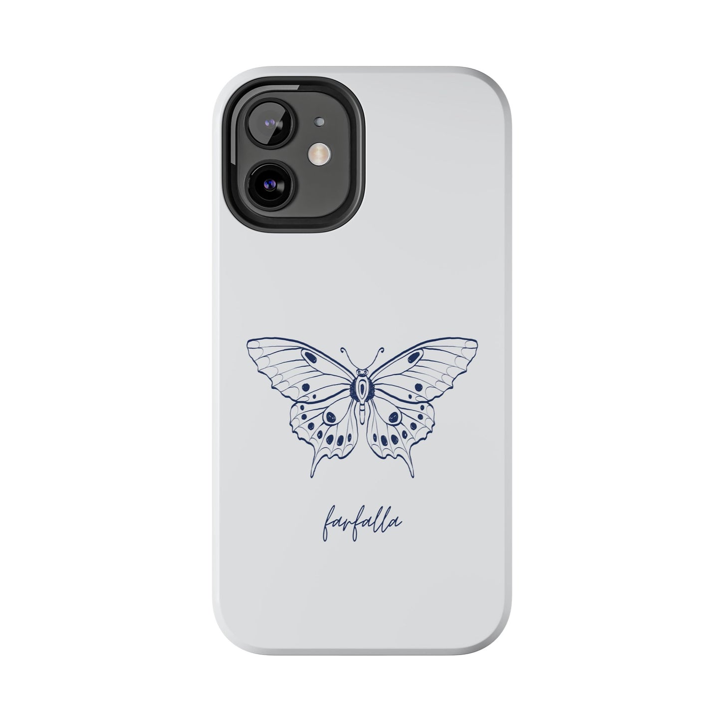 Farfalla Tough Phone Case - Butterfly Design, Protective Cover, Hard Shell Case, Stylish Smartphone Accessories, Gift for Tech Lovers