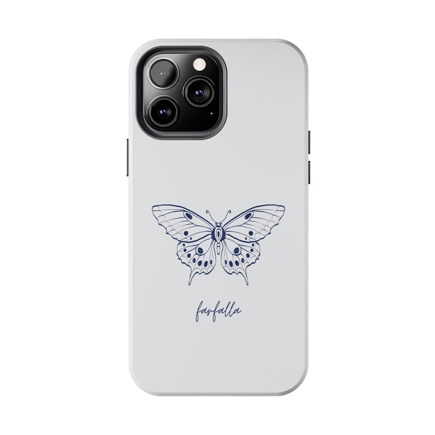 Farfalla Tough Phone Case - Butterfly Design, Protective Cover, Hard Shell Case, Stylish Smartphone Accessories, Gift for Tech Lovers