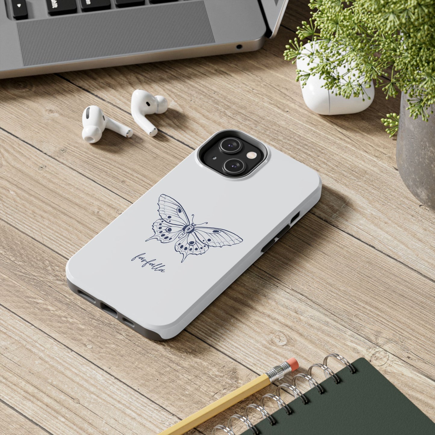 Farfalla Tough Phone Case - Butterfly Design, Protective Cover, Hard Shell Case, Stylish Smartphone Accessories, Gift for Tech Lovers