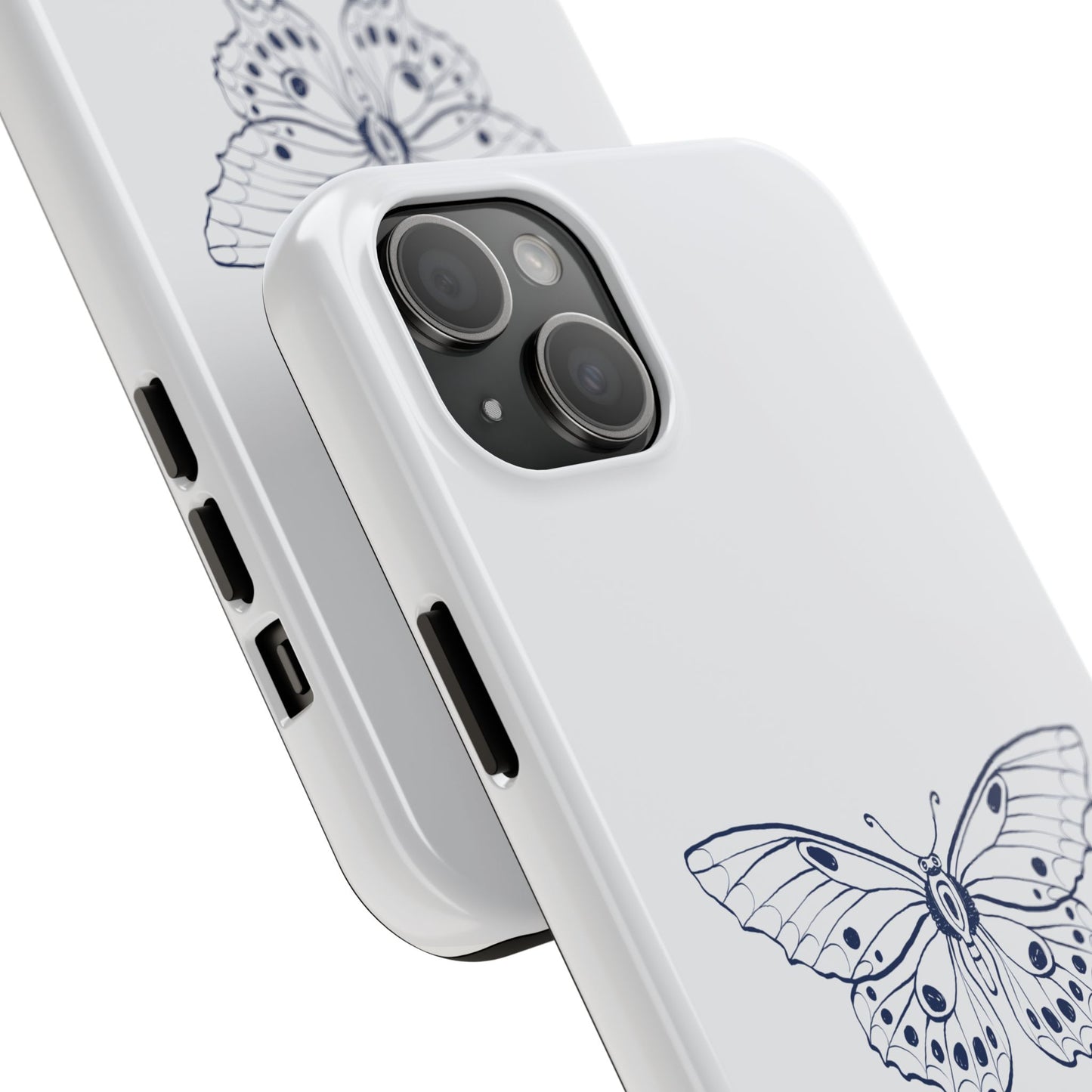 Farfalla Tough Phone Case - Butterfly Design, Protective Cover, Hard Shell Case, Stylish Smartphone Accessories, Gift for Tech Lovers